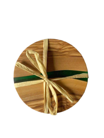 Coaster Green Resin Round - 4 - Image 3