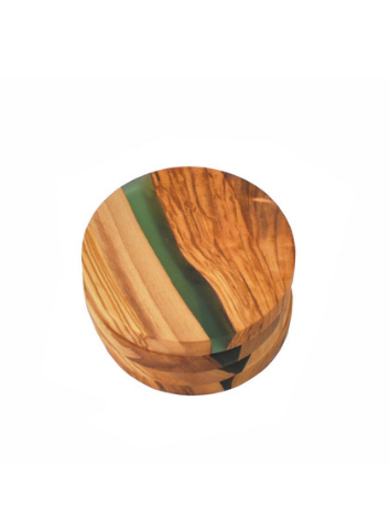 Coaster Green Resin Round - 4