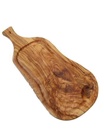 19.5 Olive wood handled carving