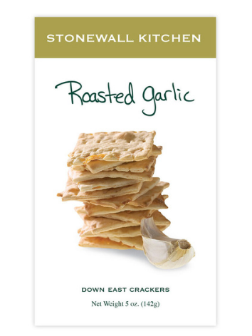 Roasted Garlic Crackers