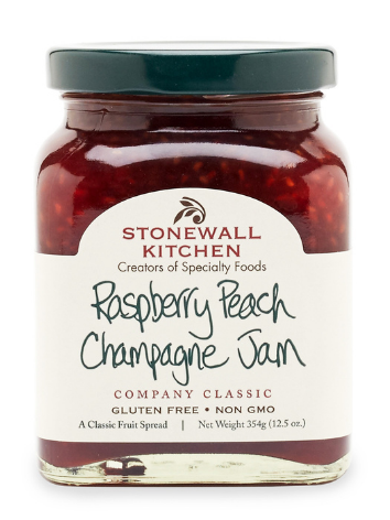 Raspberry Peach Champagne Jam
